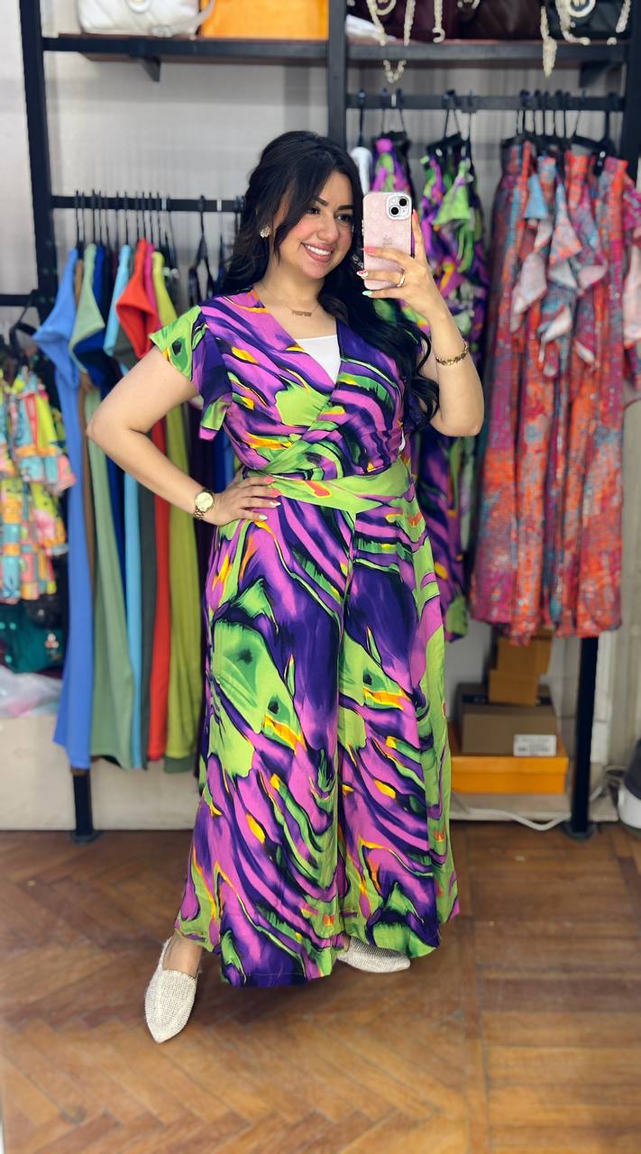 Bold & Bright Printed Two-Piece Set
