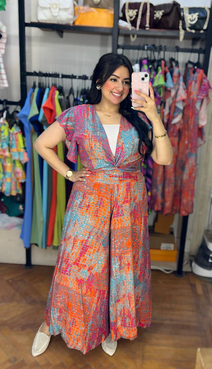 Bold & Bright Printed Two-Piece Set