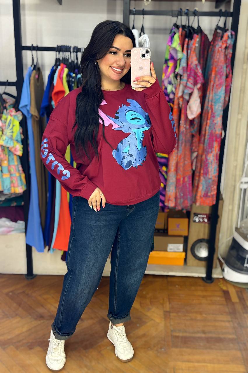 Stitch Draw Long Sleeve T-Shirt