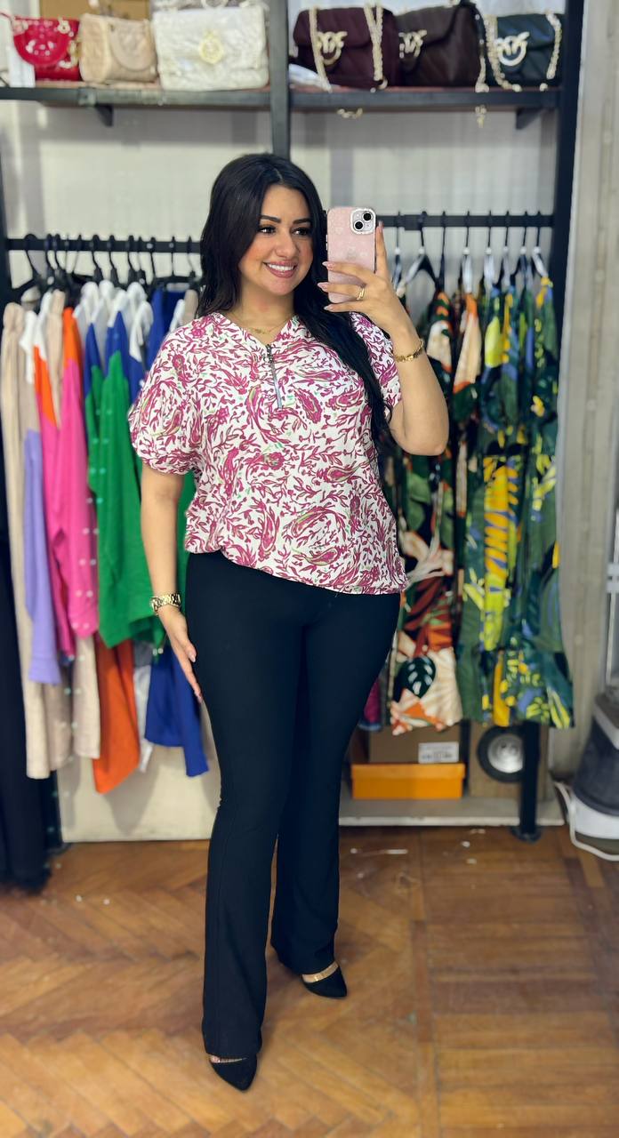floral oversize blouse