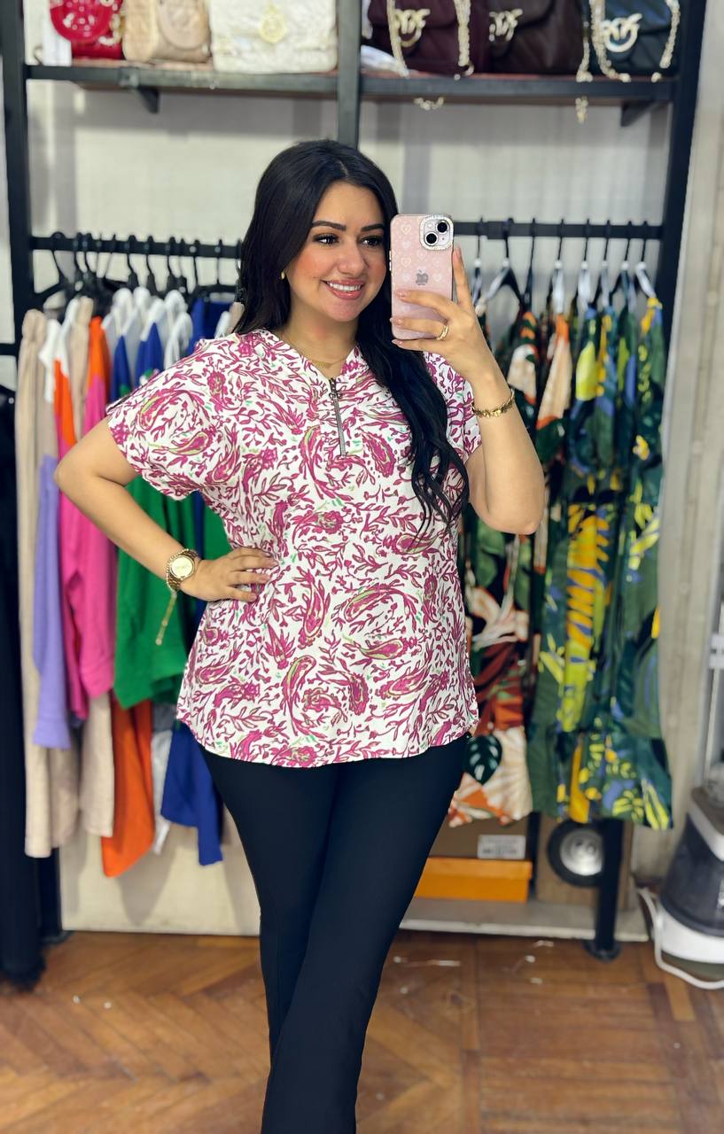 floral oversize blouse