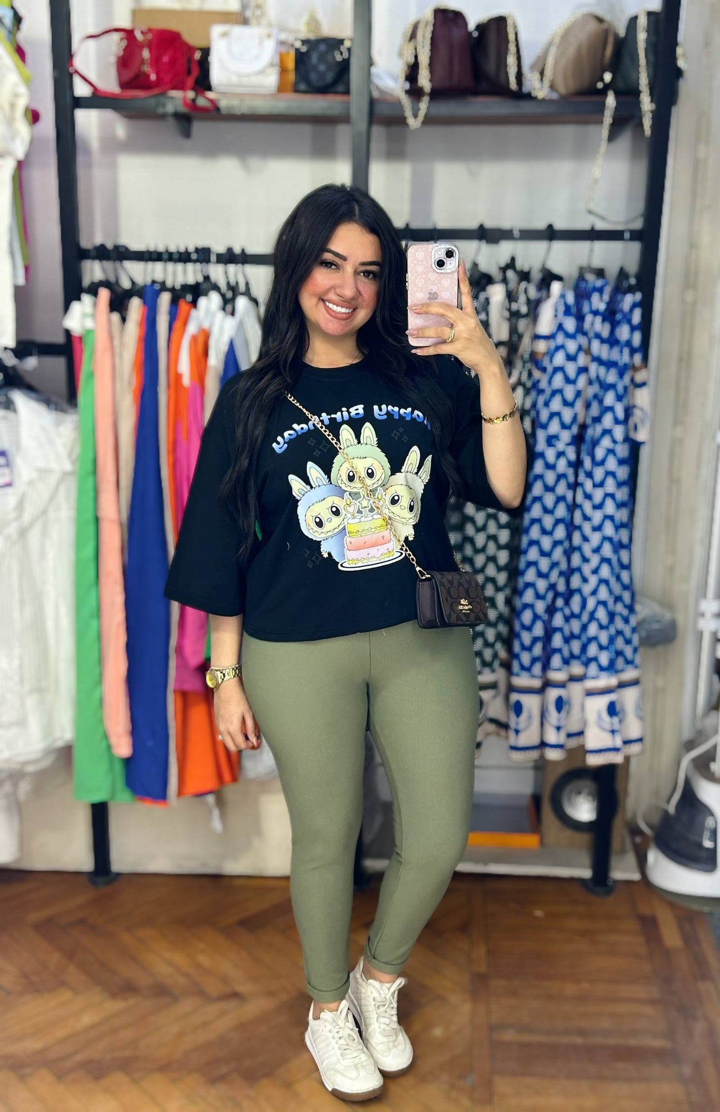 Playful Lapopo Graphic T-Shirt
