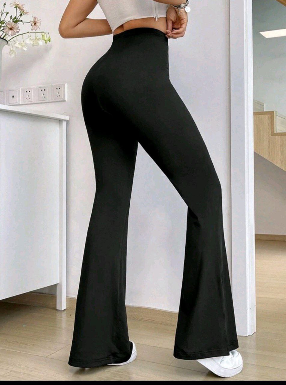 Plain Flared Leggings – Simple & Elegant