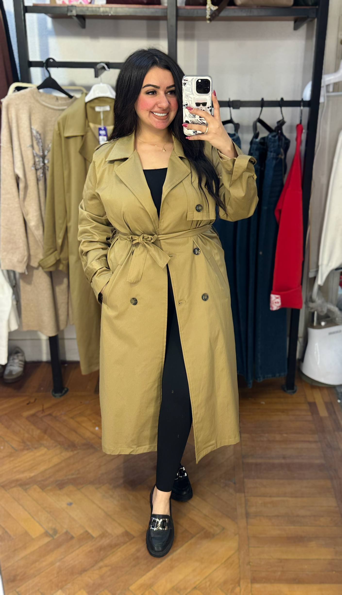 Long Gabardine Coat