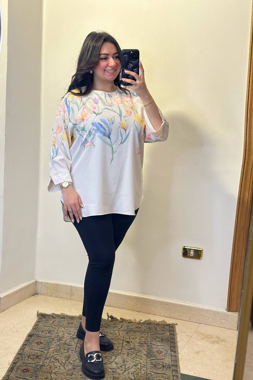 Floral Printed Loose-Fit Blouse