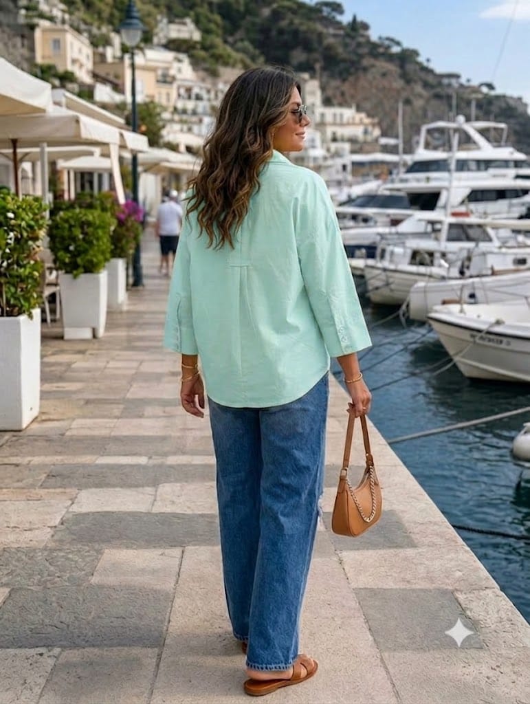 Relaxed Fit Button-Up Shirt