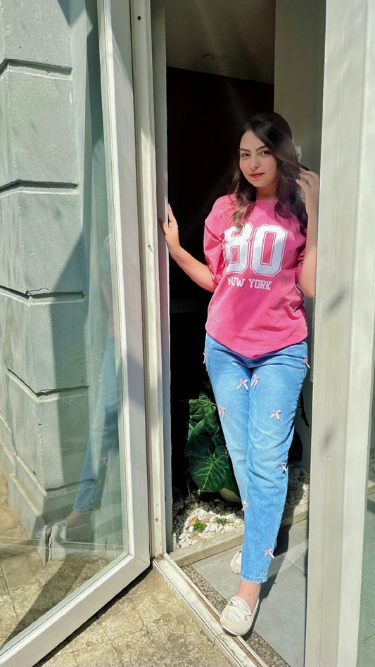 oversized “80 NEW YORK” t-shirt