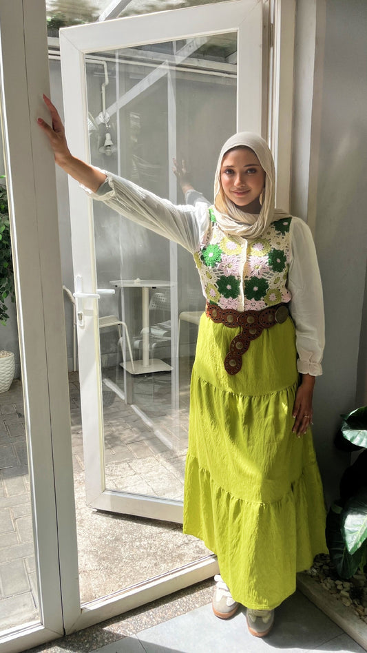 Handmade Blouse with Chiffon Sleeves
