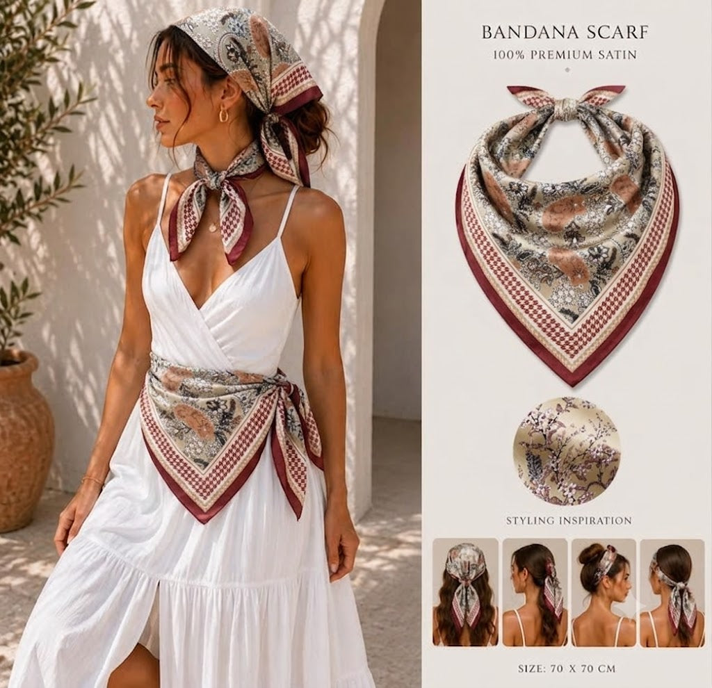 Satin Multi-Way Scarf