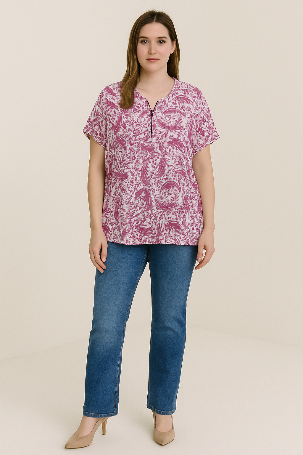 floral oversize blouse