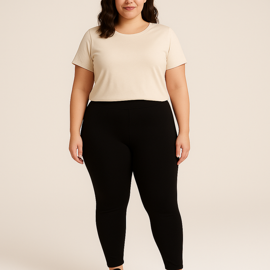 Black High-Waist Skinny Leggings