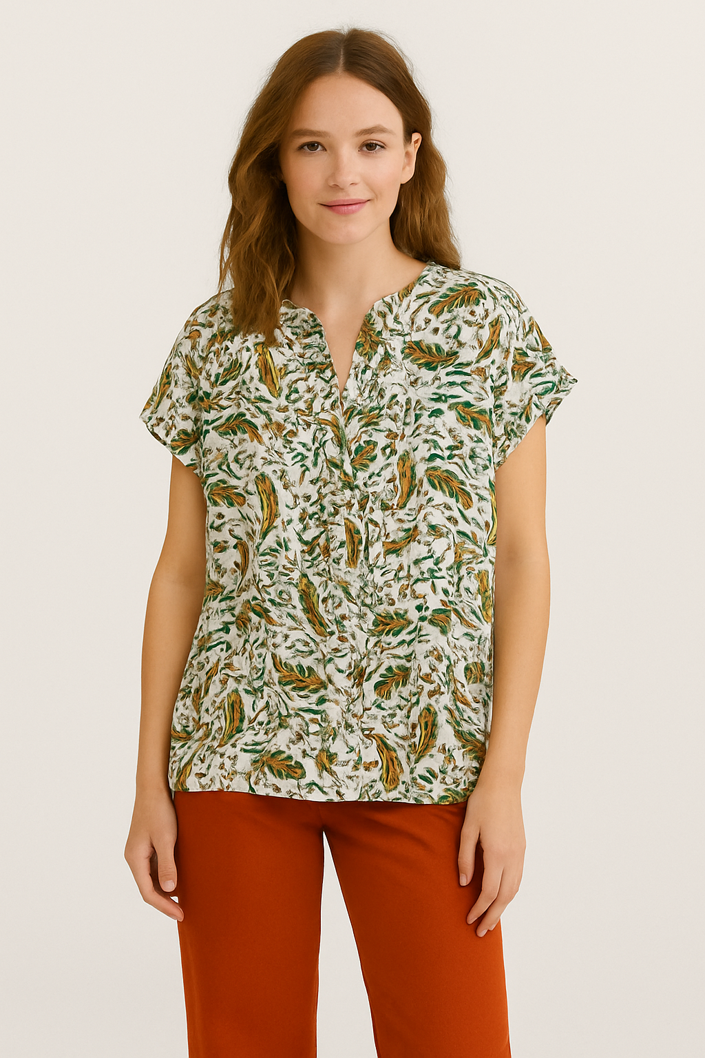 floral oversize blouse