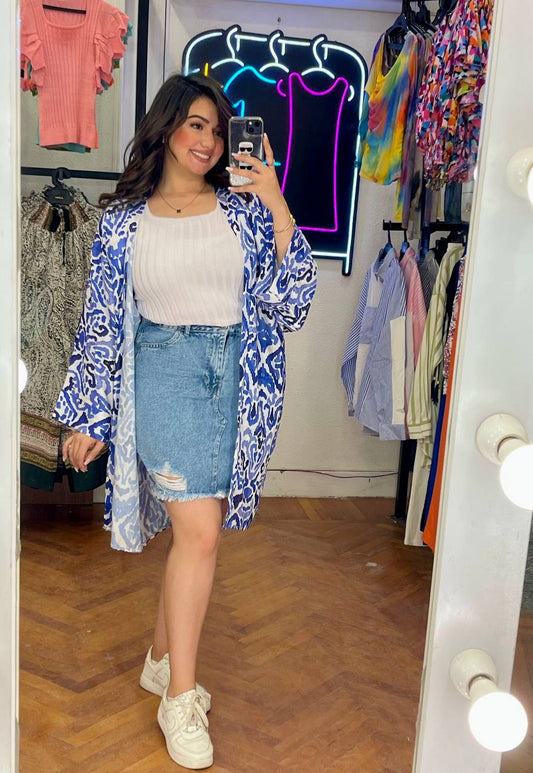 Short Satin Cardigan