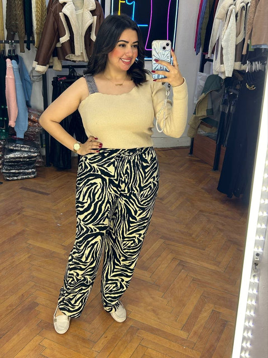 wide-leg velvet pants