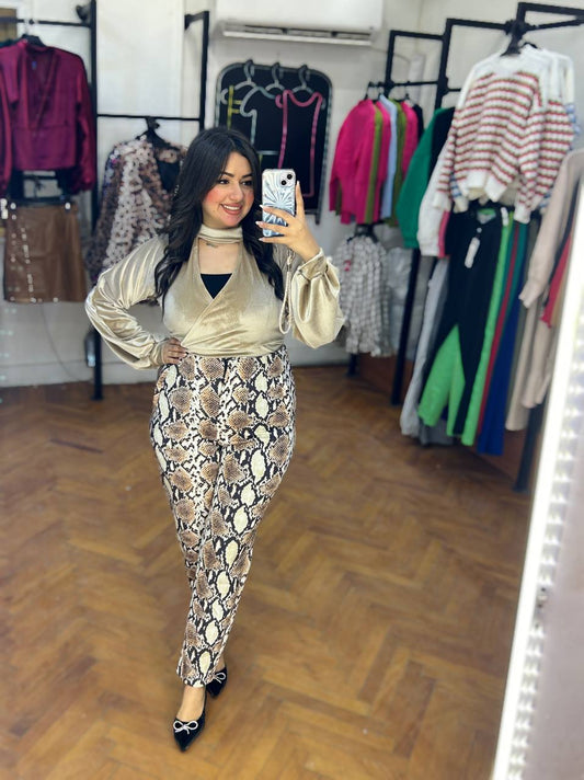 luxurious velvet blouse