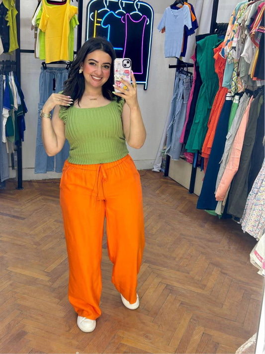 linen wide leg pants