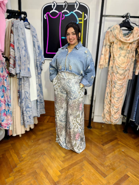 Printed WideLeg  pants
