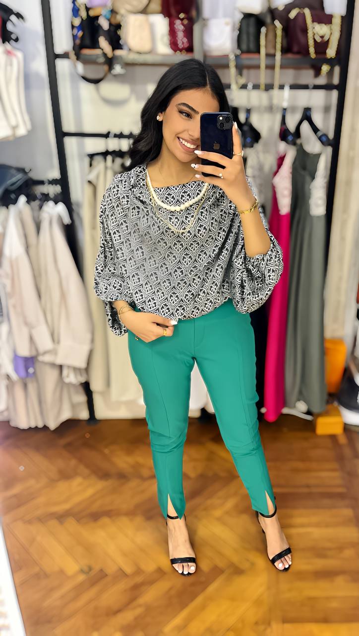 Elegant Printed Blouse for Women