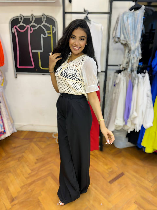 Classic Formal Wide-Leg Pants