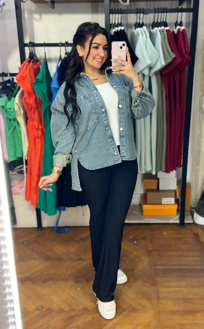 Oversized Denim Shirt
