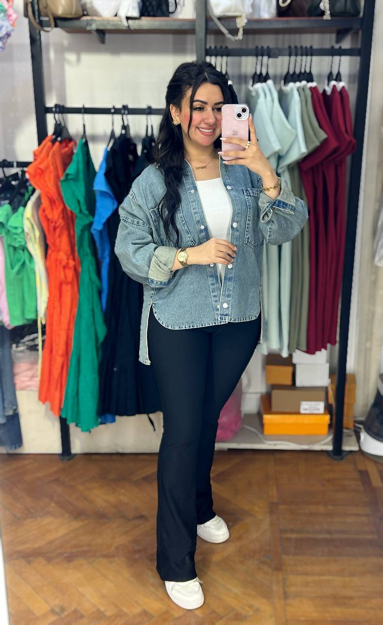 Oversized Denim Shirt