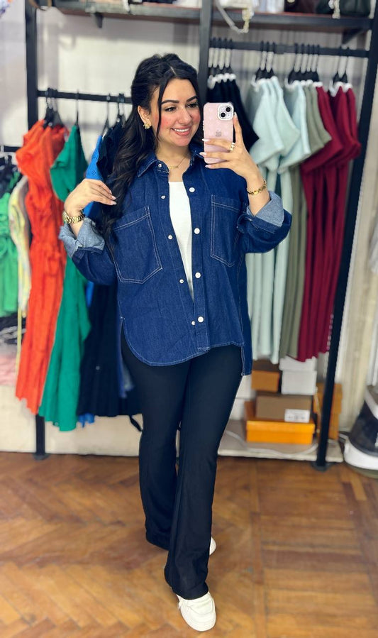Oversized Denim Shirt