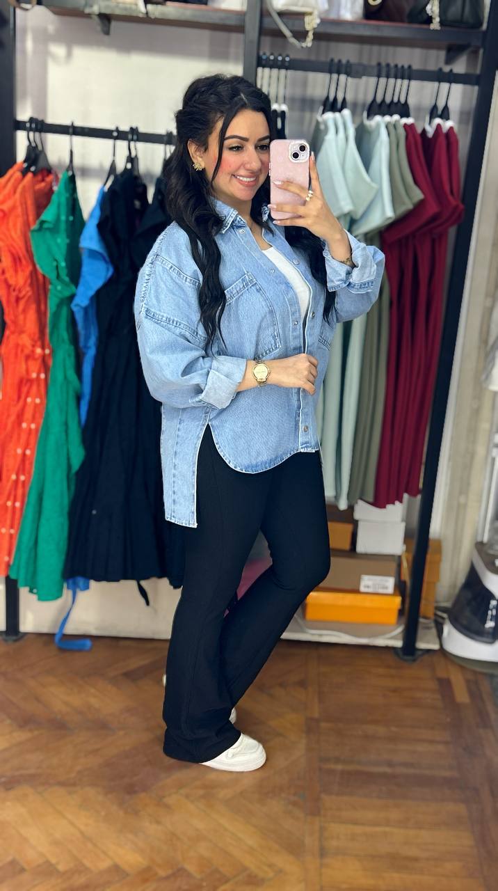 Oversized Denim Shirt