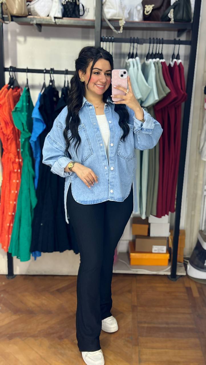 Oversized Denim Shirt