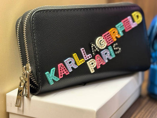 Karl Two Zipper Wallet