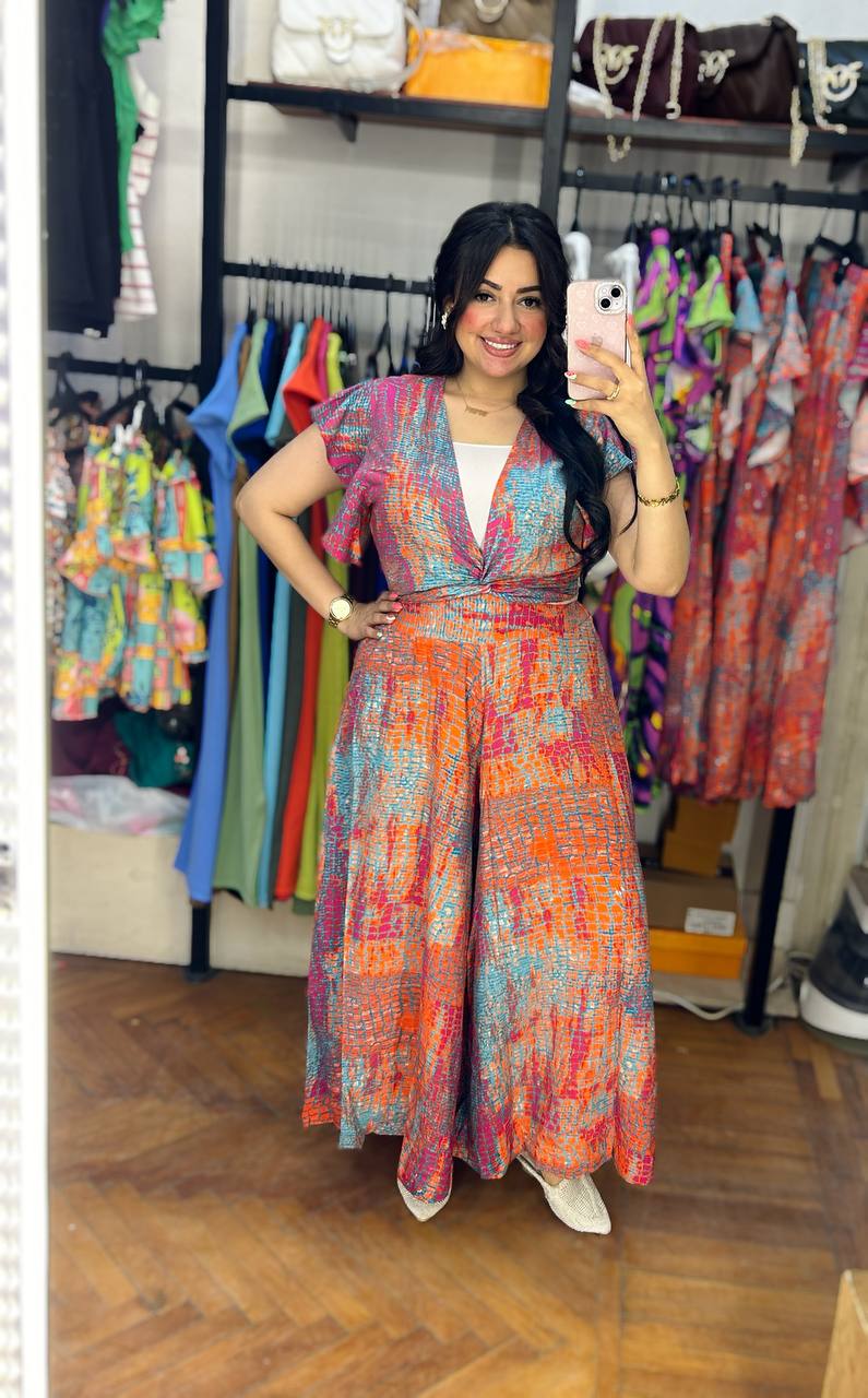 Bold & Bright Printed Two-Piece Set