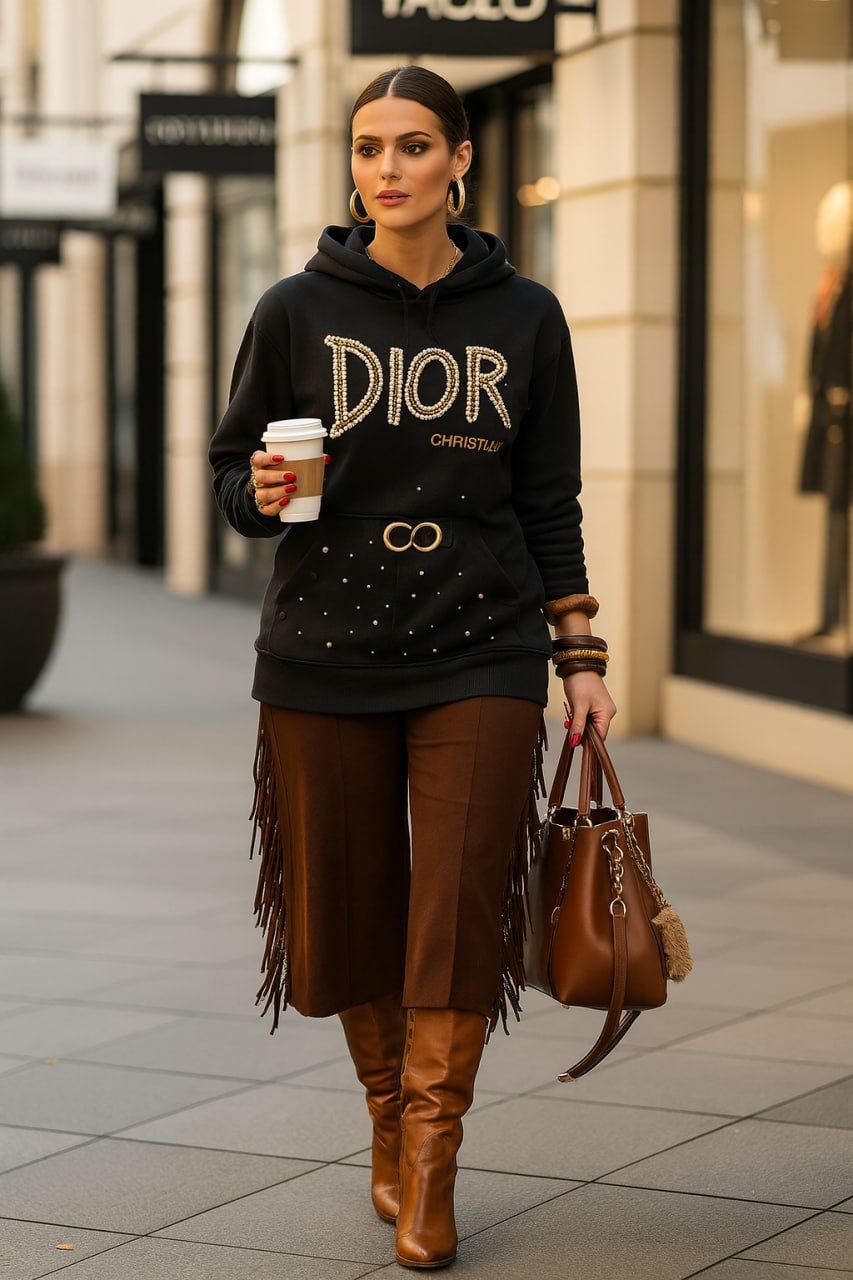 Embellished Logo Hoodie