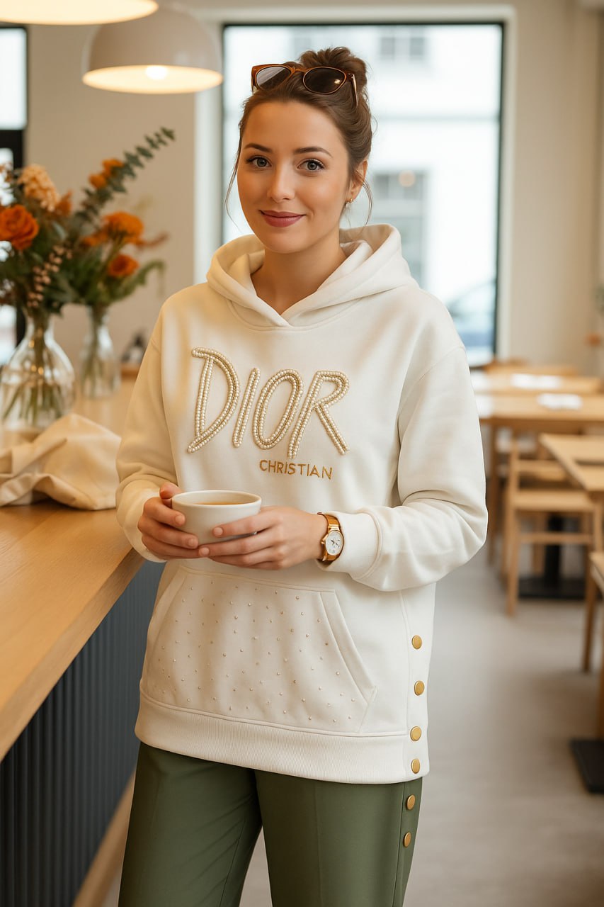 Embellished Logo Hoodie