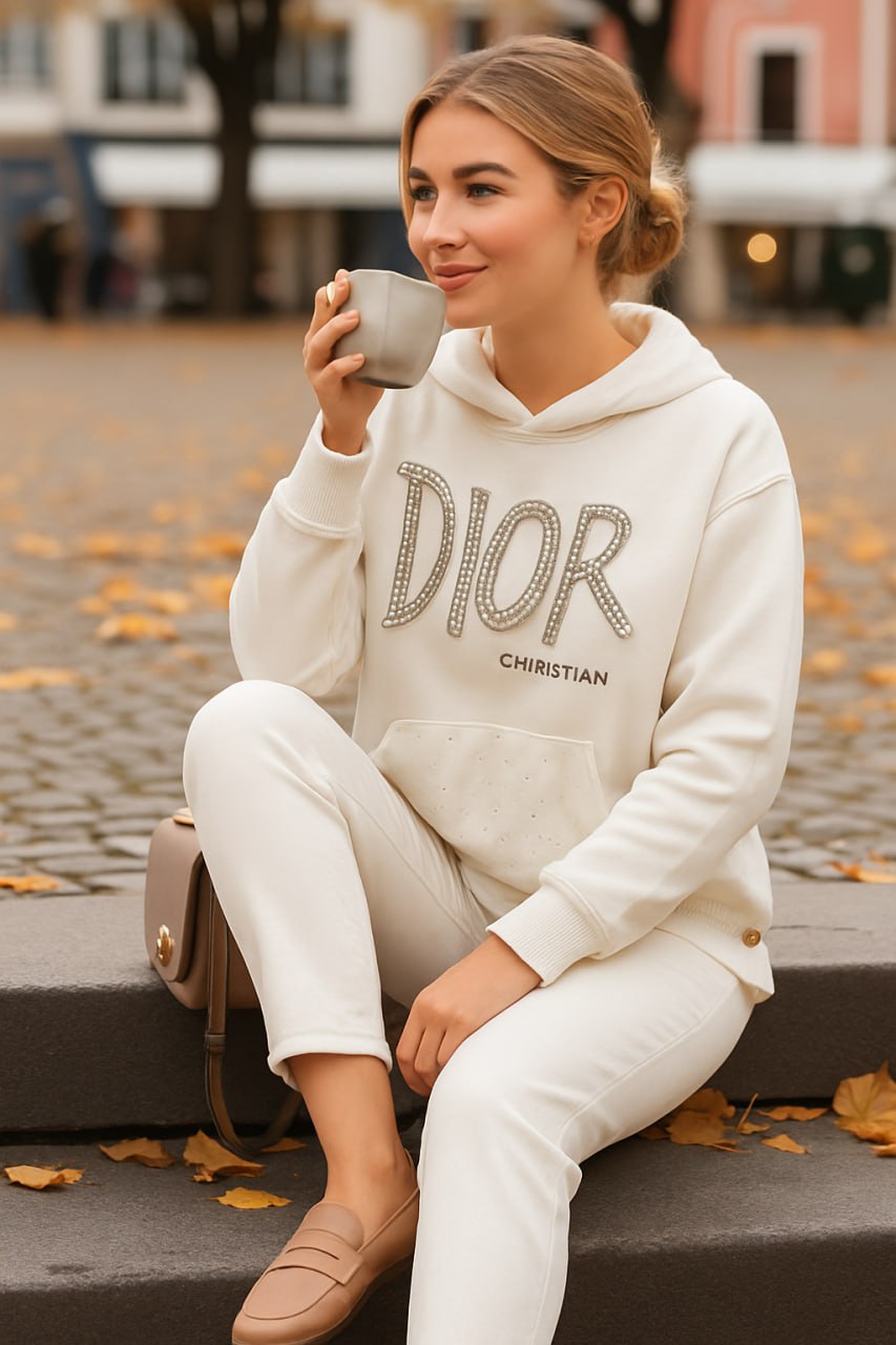 Embellished Logo Hoodie