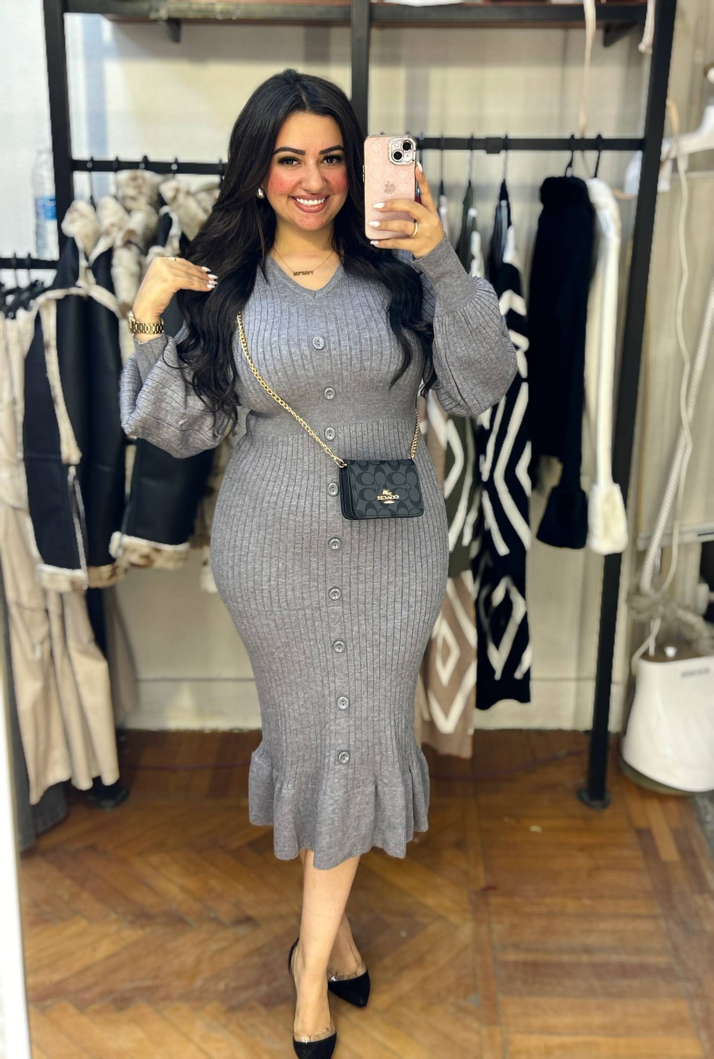 Knitted Midi Dress – Everyday Cozy Style