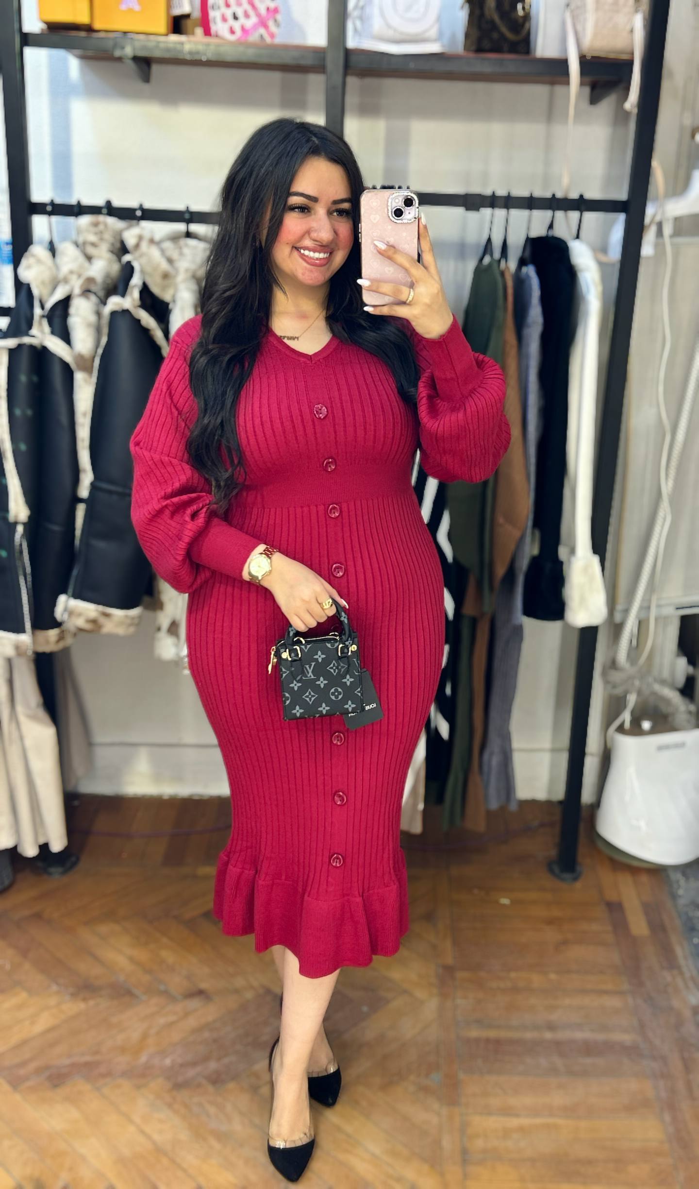 Knitted Midi Dress – Everyday Cozy Style