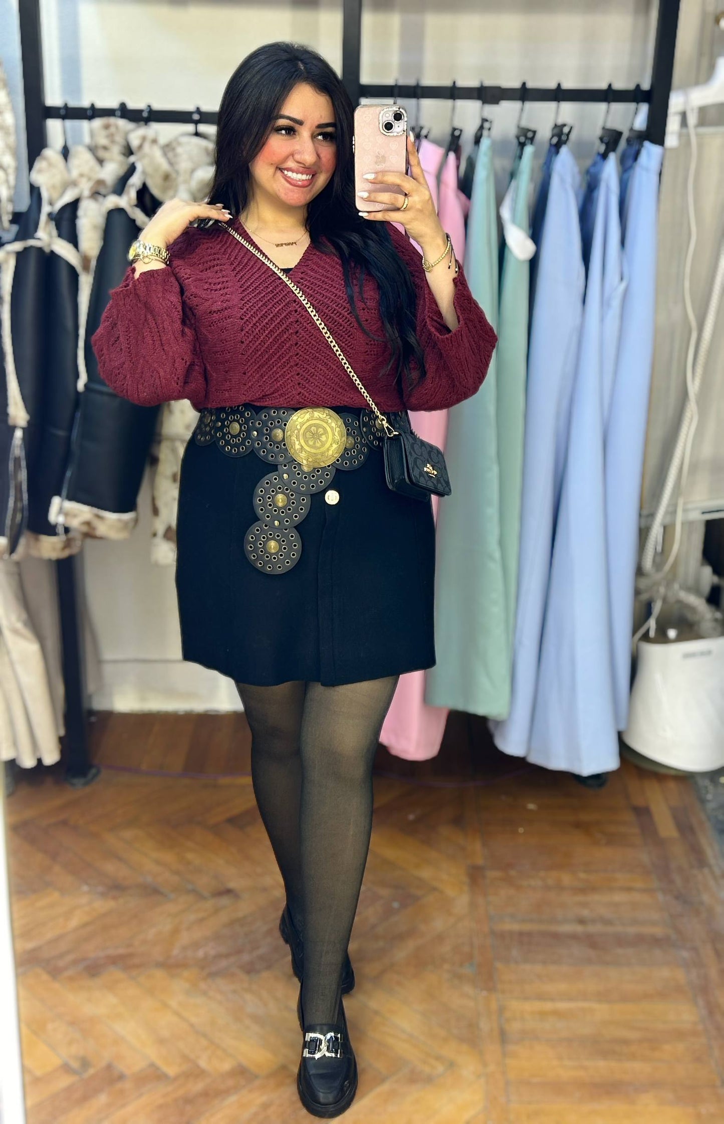 Knitted V-Neck Sweater