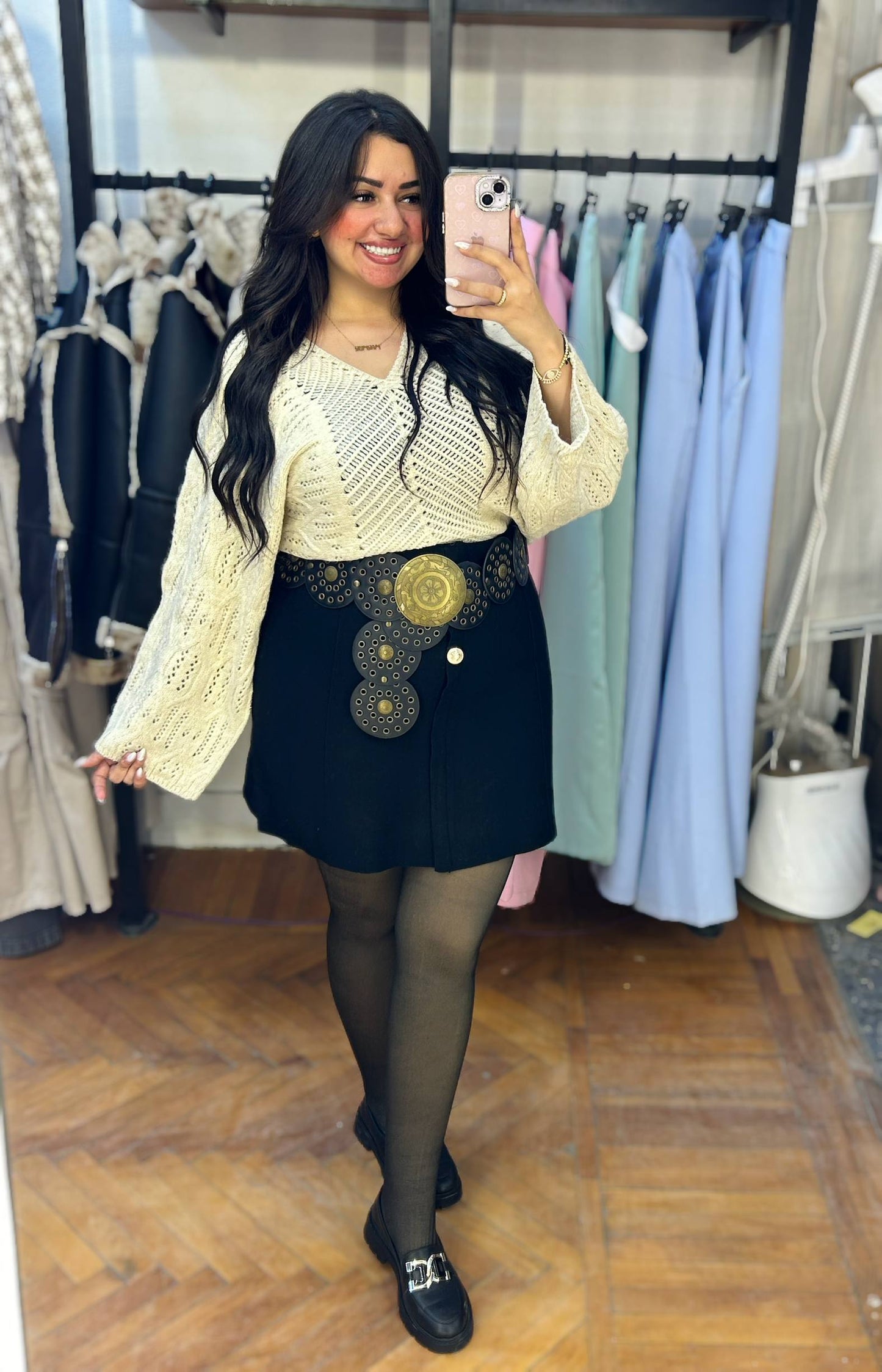 Knitted V-Neck Sweater