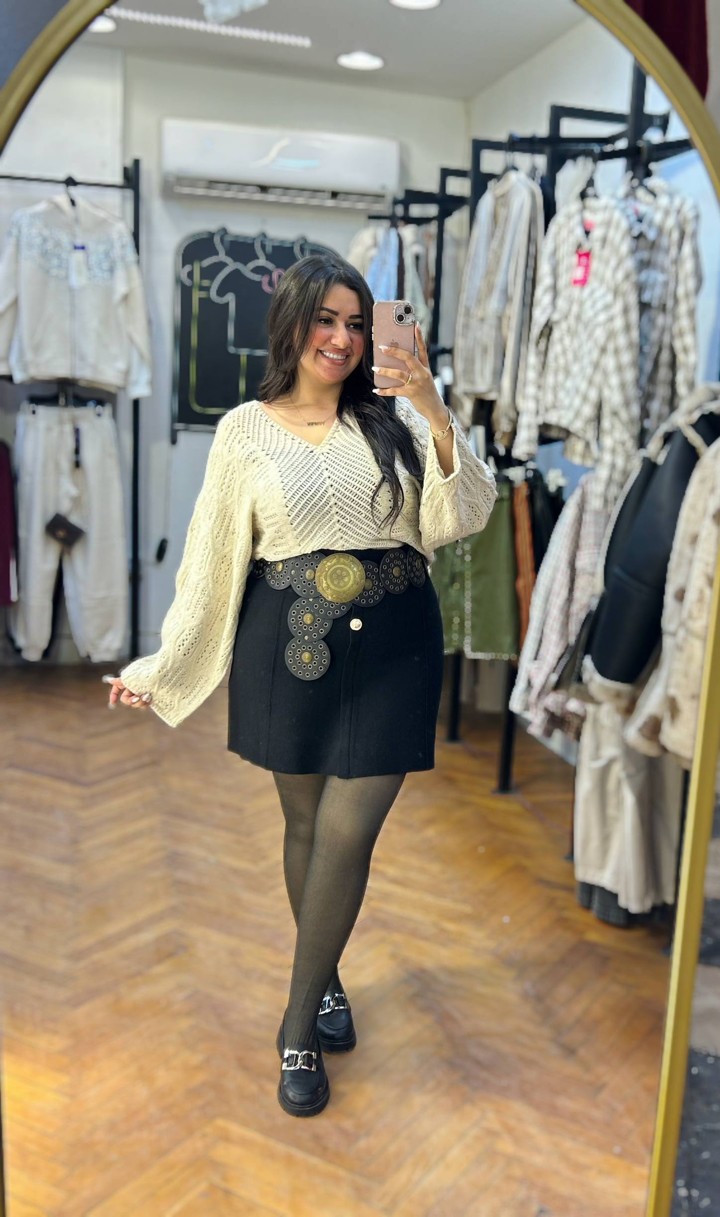 Knitted V-Neck Sweater