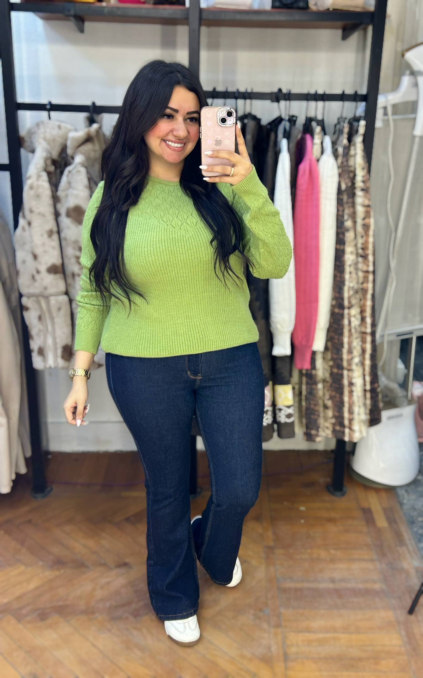 Textured Knit Sweater