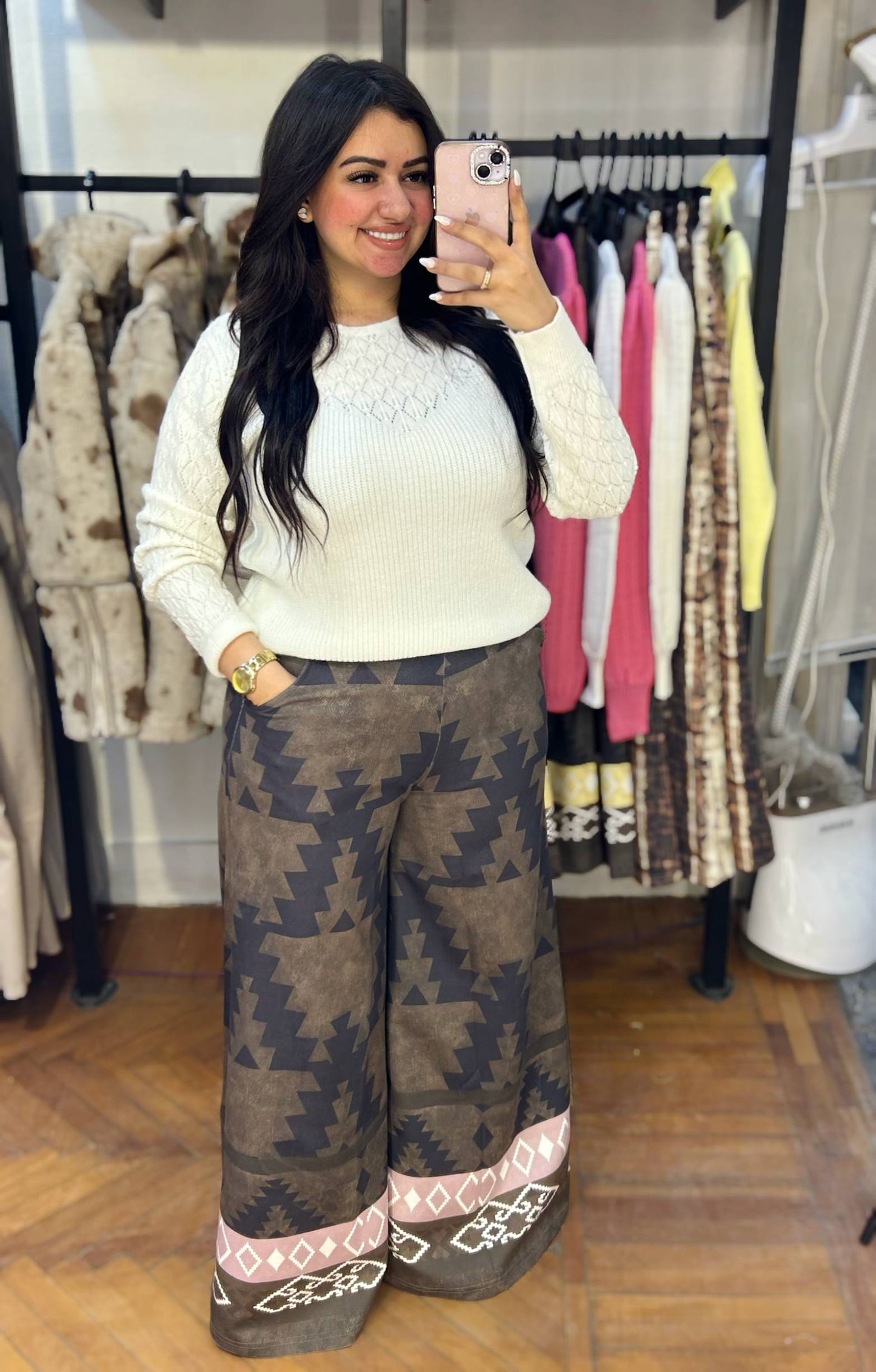 Textured Knit Sweater