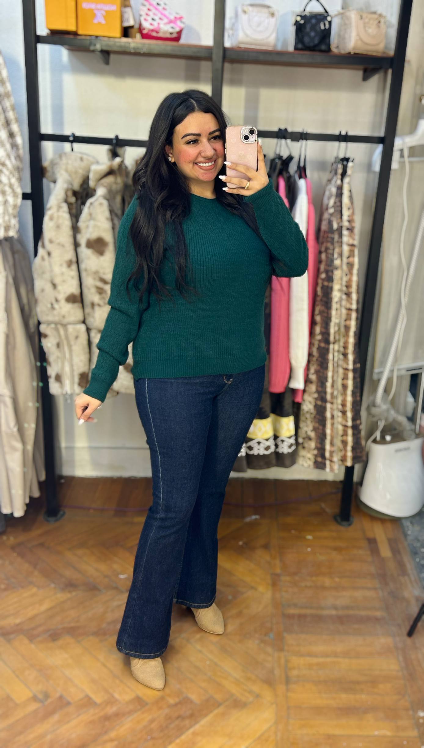 Textured Knit Sweater