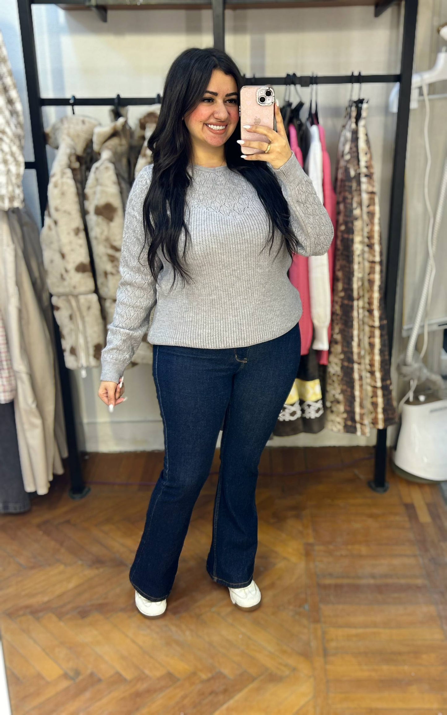 Textured Knit Sweater