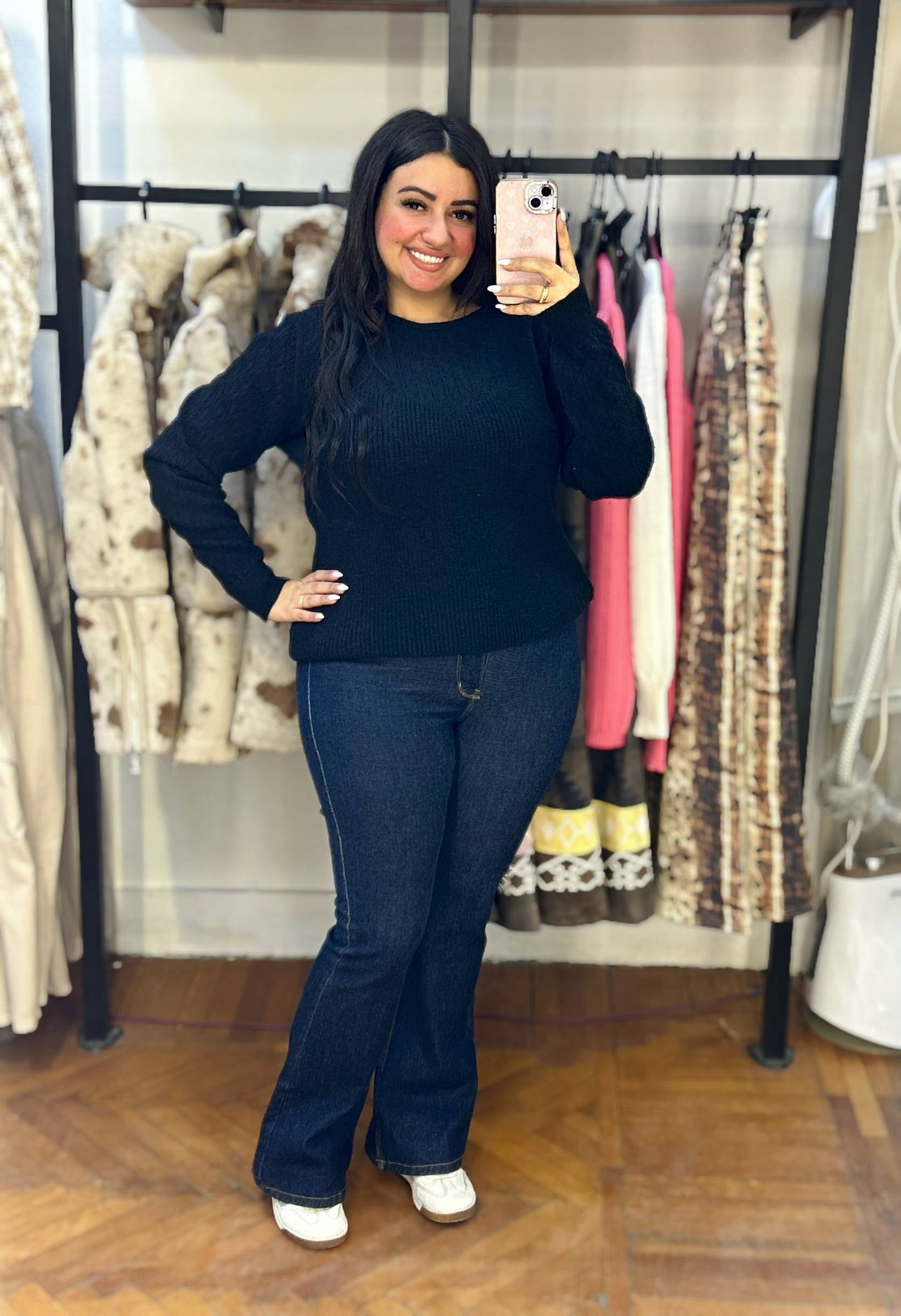 Textured Knit Sweater