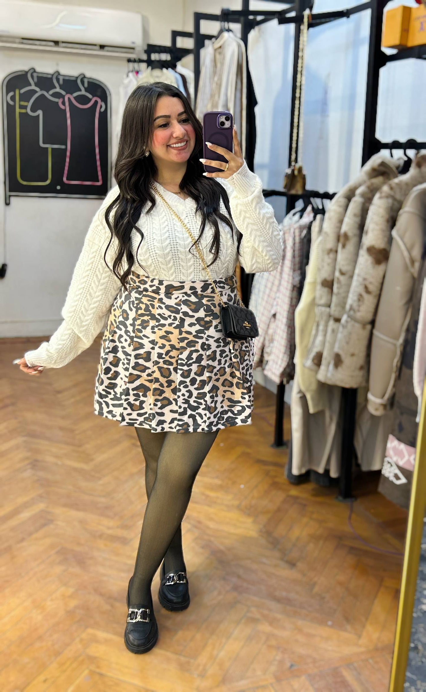 Cable-Knit Sweater with Cut-Out Sleeve Details