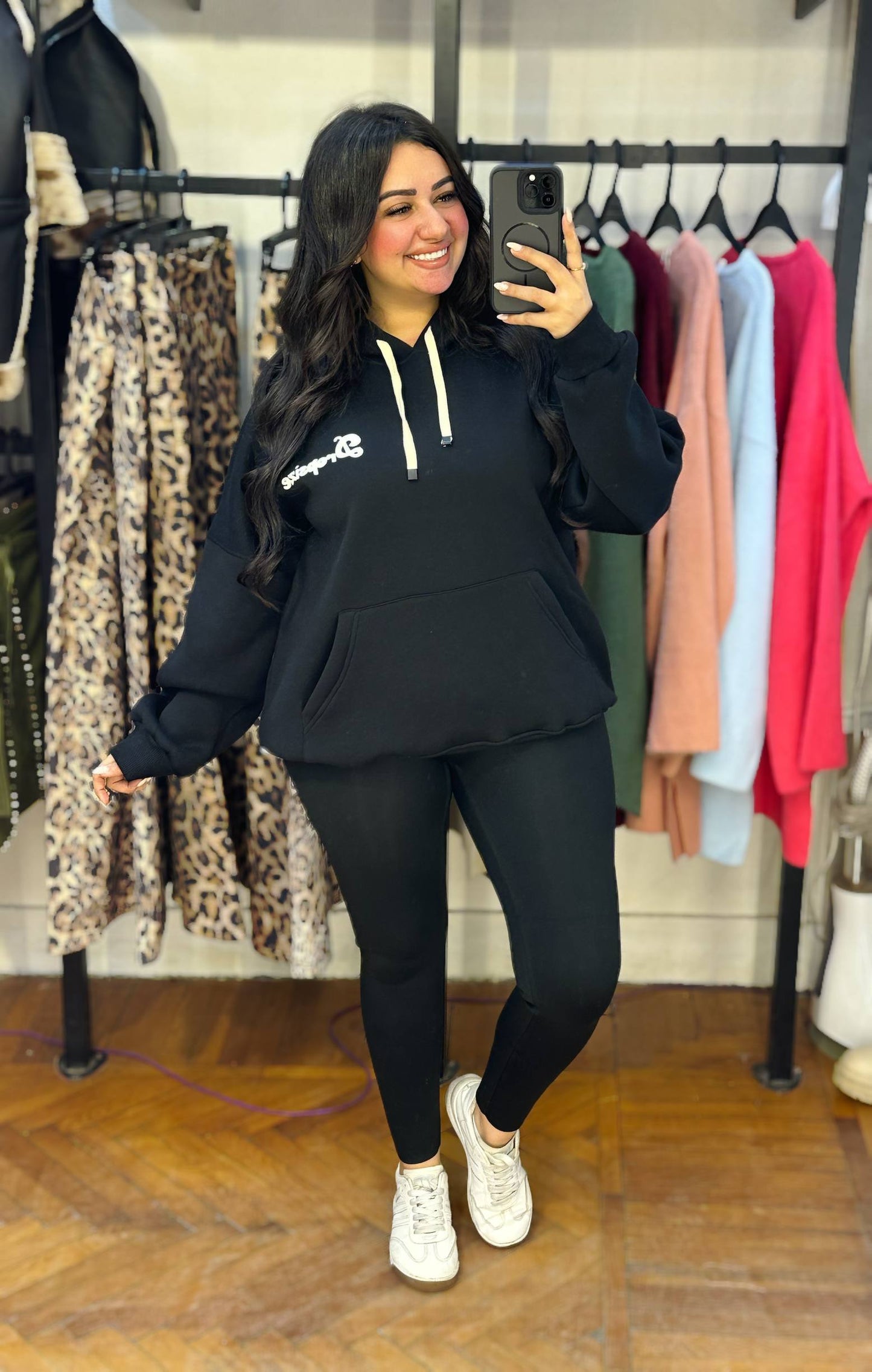 Fleece-Lined Milton Hoodie with Back Print