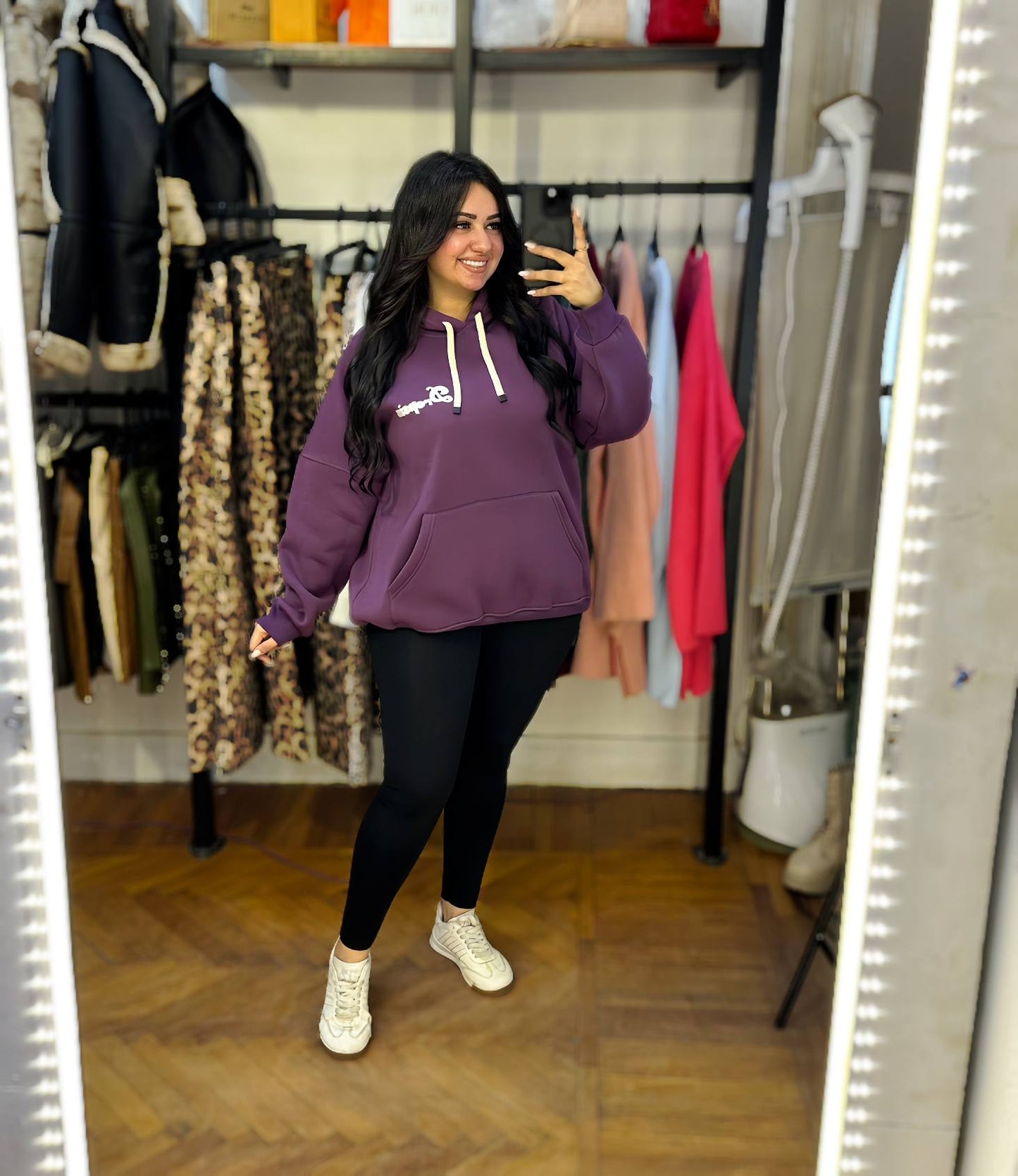 Fleece-Lined Milton Hoodie with Back Print