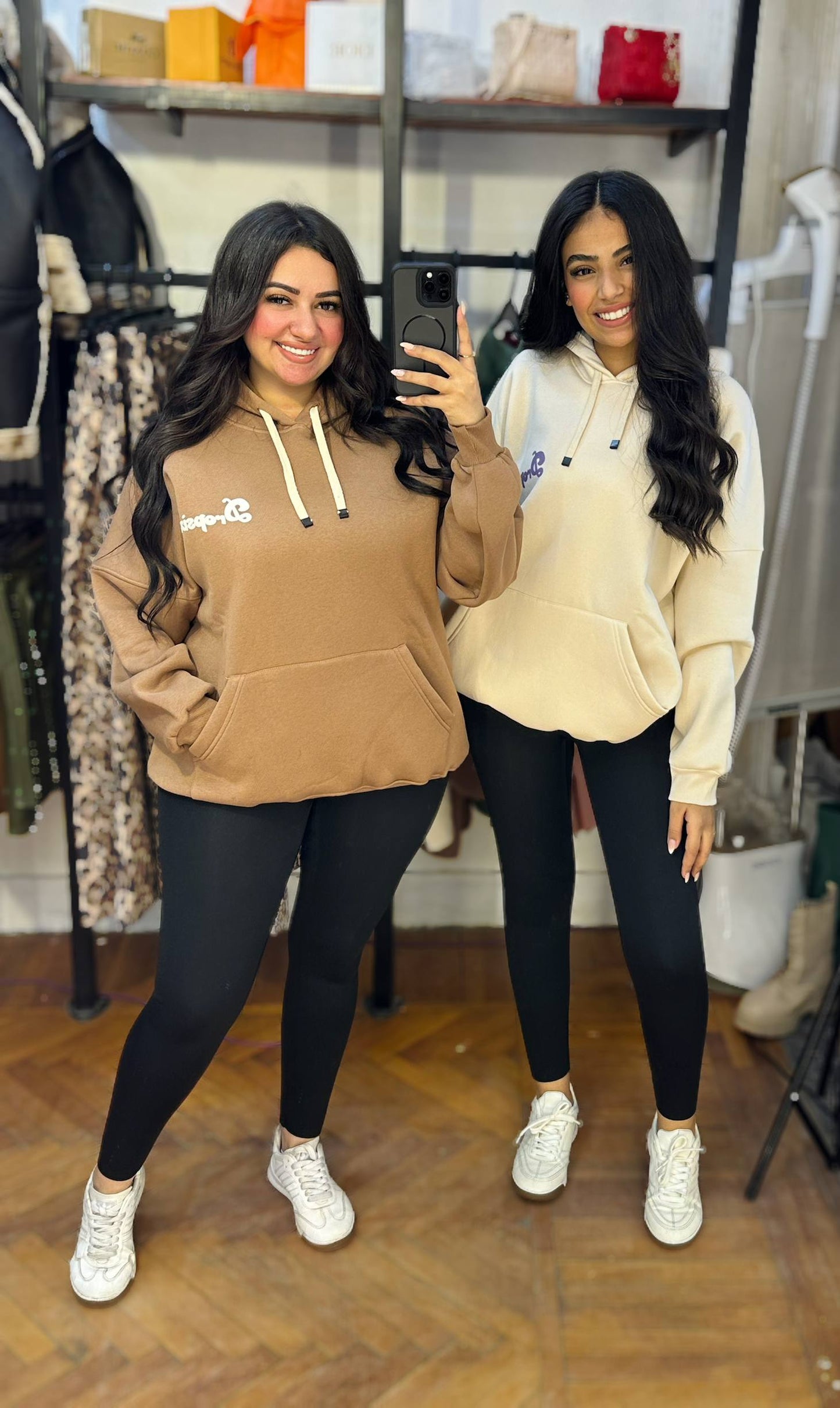 Fleece-Lined Milton Hoodie with Back Print