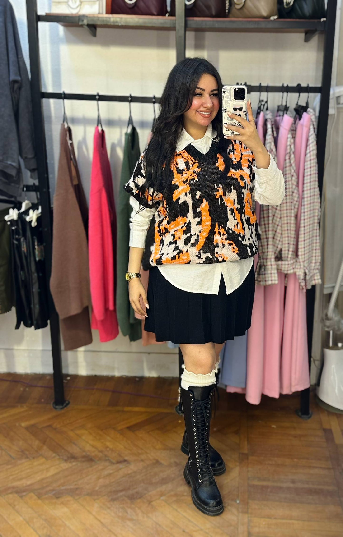 Oversized Knitted Vest