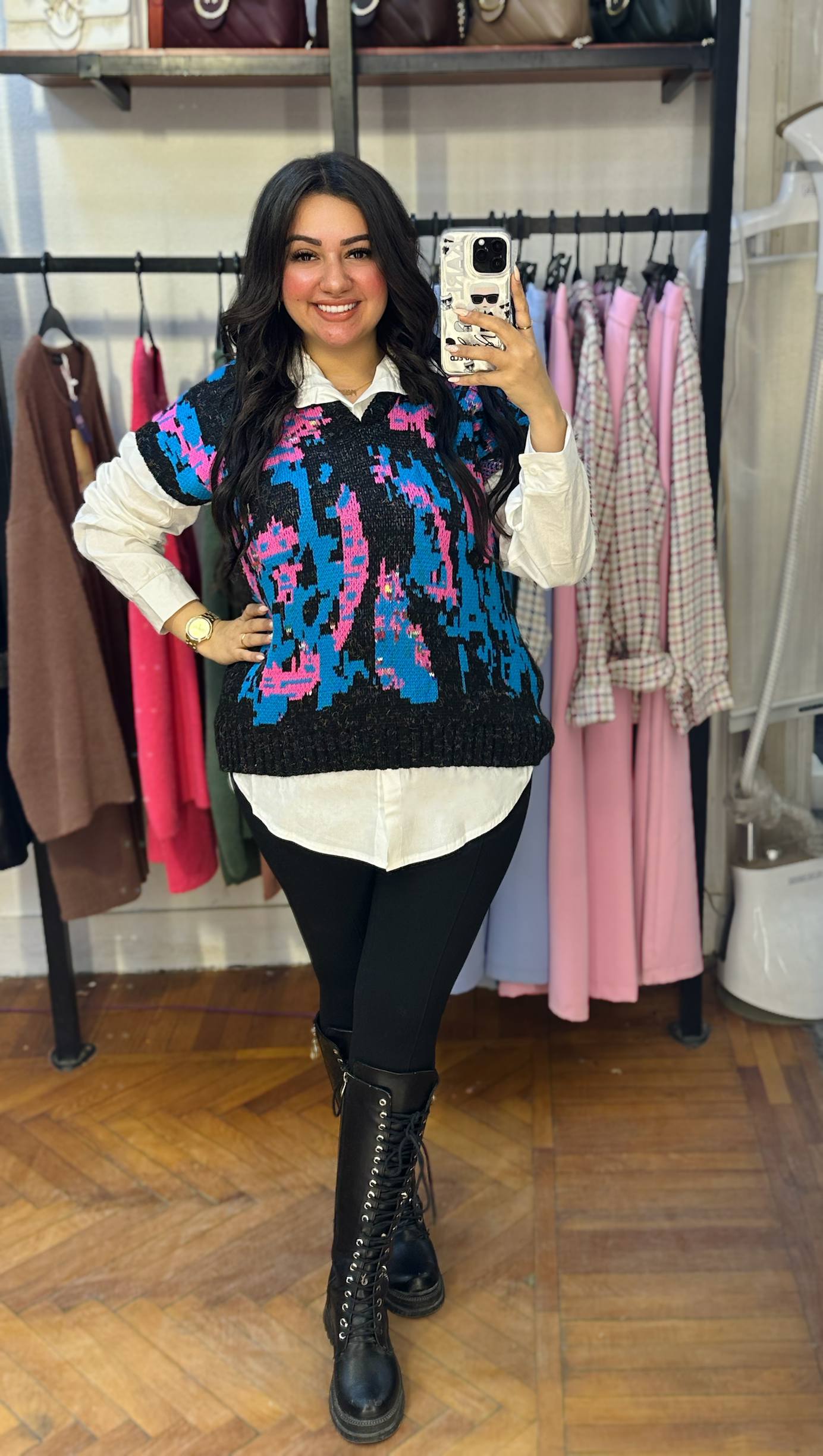 Oversized Knitted Vest