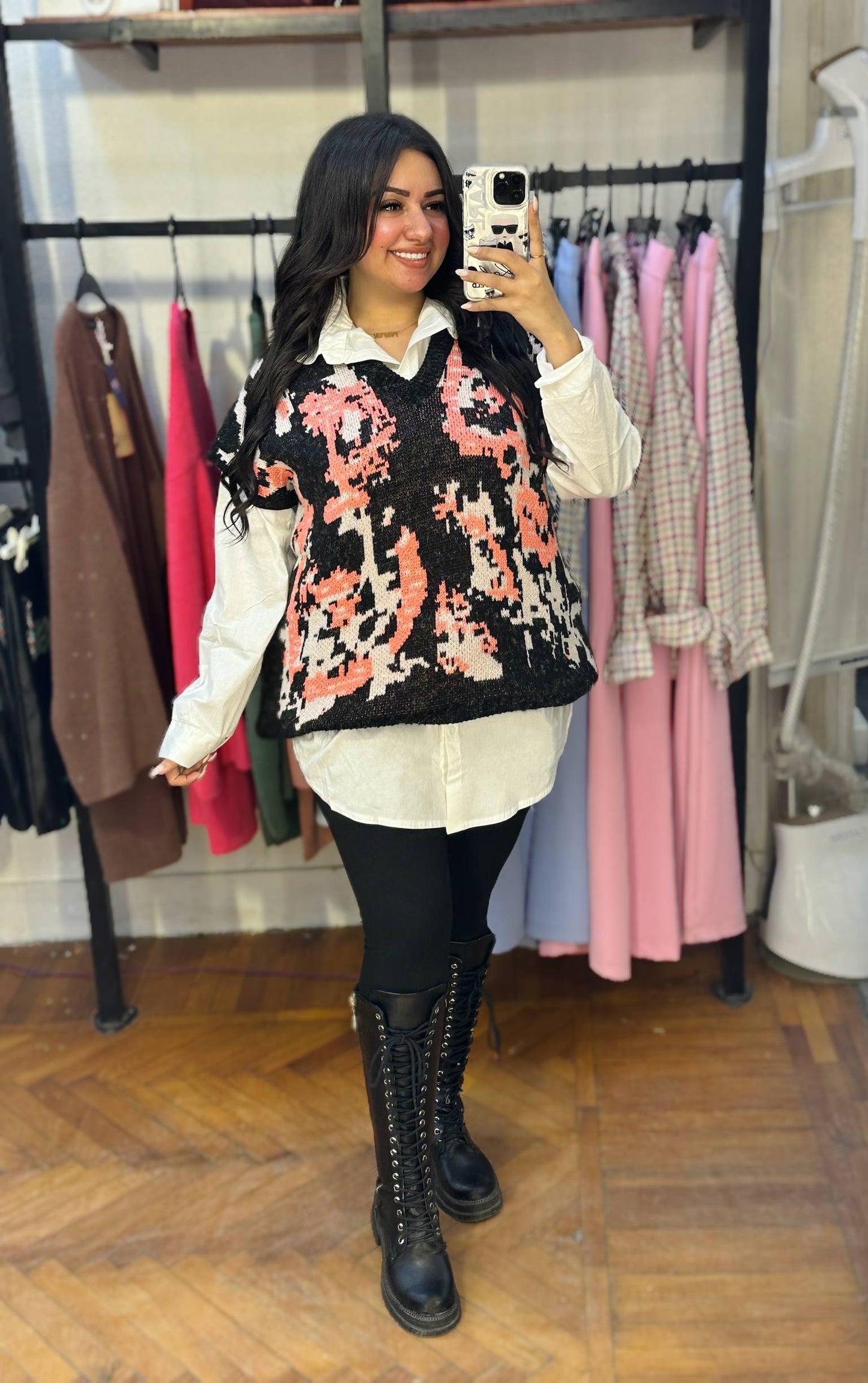 Oversized Knitted Vest
